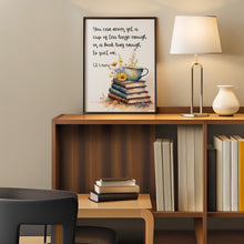 Load image into Gallery viewer, C.S. Lewis Quote Print: Tea and Books, Literary Wall Art
