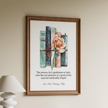 Load image into Gallery viewer, Jane Austen Wall Art Northanger Abbey Jane Austen Gifts, Reading Nook Decor, Book Shelf Decor, Book Quote Posters,
