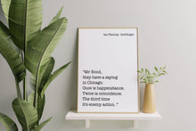 Load image into Gallery viewer, James Bond Poster Goldfinger Quote Print: Ian Fleming Wall Art
