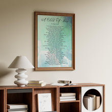 Load image into Gallery viewer, A Child Of Mine Edgar Guest Poem Girl, Boy, Gender Neutral - Mourning, Grief or Bereavement Poem Framed &amp; Unframed Options

