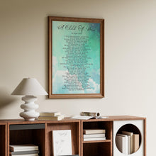 Load image into Gallery viewer, A Child Of Mine Edgar Guest Poem Girl, Boy, Gender Neutral - Mourning, Grief or Bereavement Poem - Framed &amp; Unframed Options
