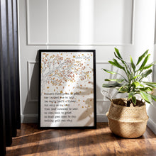 Load image into Gallery viewer, Robert Frost Poem Print Nothing Gold Can Stay

