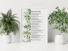 Load image into Gallery viewer, Desiderata By Max Ehrmann Poetry, Poem Print

