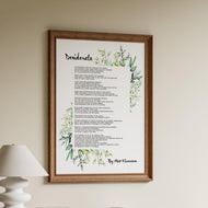 Desiderata Wall Art Print Poem By Max Ehrmann Framed & Unframed Options