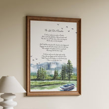 Load image into Gallery viewer, The Lake Isle of Innisfree by William Butler Yeats WB Yeats Poetry, Irish Wall Art Framed &amp; Unframed Options
