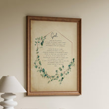 Load image into Gallery viewer, Serenity Prayer Print sobriety gift Alcoholics Anonymous twelve step recovery - Full Prayer- VERSION 2 Framed &amp; Unframed
