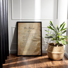 Load image into Gallery viewer, This Marriage Poem by Rumi: Wedding Poem Print, One Year Anniversary
