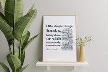 Load image into Gallery viewer, Daphne du Maurier Books Quote Print: Book Lover Gift, Bookshelf Decor
