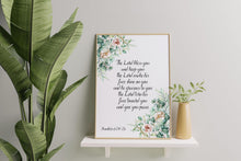 Load image into Gallery viewer, Numbers 6:24-26 “The Lord bless you and keep you…” Prayer Print Scripture Wall Decor
