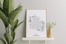 Load image into Gallery viewer, Elizabeth Barrett Browning Poem - How Do I Love Thee? Sonnet 43 Art Print Home Decor poetry Love Poem UNFRAMED

