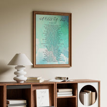 Load image into Gallery viewer, A Child Of Mine Edgar Guest Poem Girl, Boy, Gender Neutral - Mourning, Grief or Bereavement Poem - Framed &amp; Unframed Options
