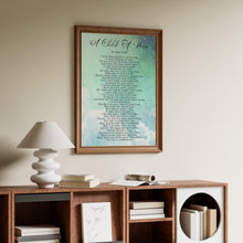 Load image into Gallery viewer, A Child Of Mine Edgar Guest Poem Girl, Boy, Gender Neutral - Mourning, Grief or Bereavement Poem - Framed &amp; Unframed Options
