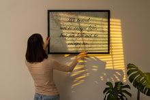 Load image into Gallery viewer, Vintage Map Travel Quote Print: "We travel not to escape life..."

