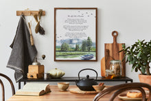 Load image into Gallery viewer, The Lake Isle of Innisfree by William Butler Yeats WB Yeats Poetry, Irish Wall Art Framed &amp; Unframed Options

