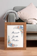 Load image into Gallery viewer, Dearest Gentle Reader Poster, Book Lover Gift
