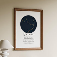 Load image into Gallery viewer, Kintsugi Poster Japandi Definition Print Wabi Sabi Art Japanese Definition Wall Art
