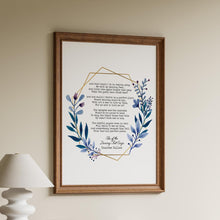 Load image into Gallery viewer, She of the Dancing Feet Sings Poem Print Countee Cullen Poetry Art
