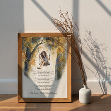 Load image into Gallery viewer, The Swing Poem Print Robert Louis Stevenson Art
