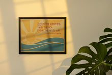 Load image into Gallery viewer, Ralph Waldo Emerson Quote - Live in the sunshine, swim the sea, drink the wild air - Physical Print Without Frame

