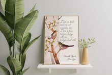 Load image into Gallery viewer, Jane Eyre Quote Print Charlotte Brontë Literary Wall Art, "I am no bird"
