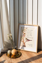 Load image into Gallery viewer, Jane Eyre Quote Print Charlotte Brontë Literary Wall Art, "I am no bird"
