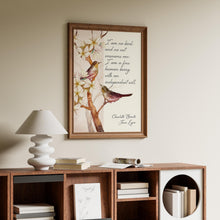 Load image into Gallery viewer, Jane Eyre Quote Print Charlotte Brontë Literary Wall Art, "I am no bird"
