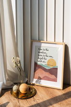 Load image into Gallery viewer, Ralph Waldo Emerson Quote Live in the sunshine, swim in the sea, drink the wild air - Unframed print
