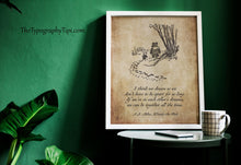 Load image into Gallery viewer, Winnie the Pooh Nursery Quote Print – A.A. Milne “I Think We Dream”
