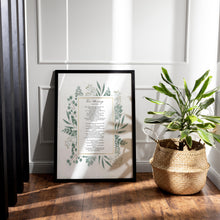 Load image into Gallery viewer, On Marriage Poem By Kahlil Gibran Anniversary Gift - Framed And Unframed Options
