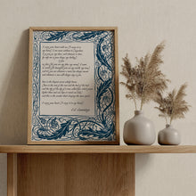Load image into Gallery viewer, I carry your heart (I carry it in my heart) E.E. Cummings Poem - Anniversary Gift, Poem About Love - Framed And Unframed Options
