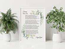 Load image into Gallery viewer, Sermons We See Poem Print – Edgar Guest Inspirational Wall Art, Kindness Quote Poster, Christian Artwork, Gift for Teacher or Mentor
