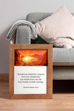 Load image into Gallery viewer, Elisabeth Kübler-Ross Quote, Shield the canyons from the windstorms, Perseverance Quote, Inspirational Wall Art, Framed &amp; Unframed
