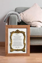 Load image into Gallery viewer, Sylvia Plath 'Mirror' Poem Print: Home Library Decor
