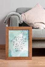 Load image into Gallery viewer, Serenity Prayer Print Non Religious Version Without God sobriety gift for 12 step recovery Framed &amp; Unframed Options
