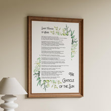 Load image into Gallery viewer, The Canticle of the Sun Print Saint Francis of Assisi Wall Art
