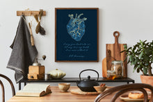 Load image into Gallery viewer, Kintsugi I carry your heart (I carry it in my heart) - E.E. Cummings Anatomical heart
