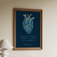 Load image into Gallery viewer, Kintsugi I carry your heart (I carry it in my heart) - E.E. Cummings Anatomical heart
