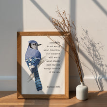 Load image into Gallery viewer, Matthew 6:34 Bible Verse Print – “Do Not Worry About Tomorrow”
