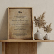 Load image into Gallery viewer, Kahlil Gibran Fear Poem Print Inspirational Wall Art
