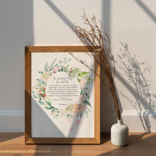 Load image into Gallery viewer, The Wonderful Things You Will Be – E.W. Martin Baby Girl Nursery Wall Art
