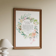 Load image into Gallery viewer, The Wonderful Things You Will Be – E.W. Martin Baby Girl Nursery Wall Art

