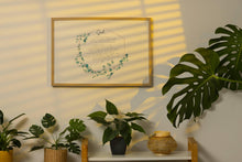 Load image into Gallery viewer, Serenity Prayer Print Reinhold Niebuhr sobriety gift Alcoholics Anonymous twelve step recovery - Full Prayer- VERSION 2 - Landscape
