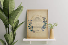 Load image into Gallery viewer, Hail Mary Prayer Print - Hail Mary Full of Grace - Unframed Prayer Print - Catholic Prayer UNFRAMED
