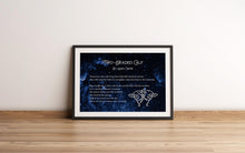 Load image into Gallery viewer, Two Headed Calf by Laura Gilpin Illustrated Poem Print There are twice as many stars as usual - Physical Poster Print Without Frame
