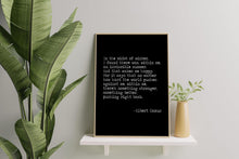 Load image into Gallery viewer, Invincible Summer Albert Camus Quote Print – “In the Midst of Winter”
