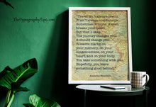 Load image into Gallery viewer, Anthony Bourdain Art Print "Travel isn't always pretty"
