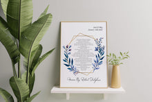 Load image into Gallery viewer, Union Poem, Personalized Wedding Gift, Engagement Presents
