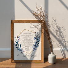 Load image into Gallery viewer, Union Poem, Personalized Wedding Gift, Engagement Presents
