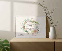 Load image into Gallery viewer, Anne Frank Quote Print Think of all the beauty - Unframed Poster
