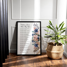 Load image into Gallery viewer, Children Learn What They Live Poem - New Parents Gift - Baby Shower Gift, Nursery Wall Art
